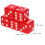 Kostki imprezowe czerwone 2,0 cm 5 szt. 6