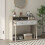 Homcom Mesa Consola Marrón 95 x 35 x 87 cm 2