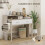 Homcom Mesa Consola Marrón 95 x 35 x 87 cm 4