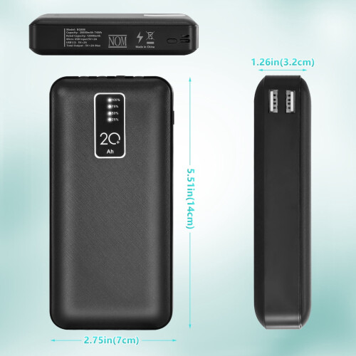 Φορητό Power Bank 20000mAh με 4 ενσωματωμένα καλώδια 2