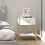 Homcom Mesilla de Noche Blanco 45 x 40 x 60 cm 2