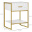Homcom Mesilla de Noche Blanco 45 x 40 x 60 cm 3