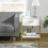 Homcom Mesilla de Noche Blanco 45 x 40 x 60 cm 4