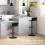 Homcom Taburetes de Bar Negro 38.5 x 40 x 97.5 cm 5
