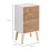 Homcom Mesita de Noche Bicolor 40 x 30 x 75cm 3