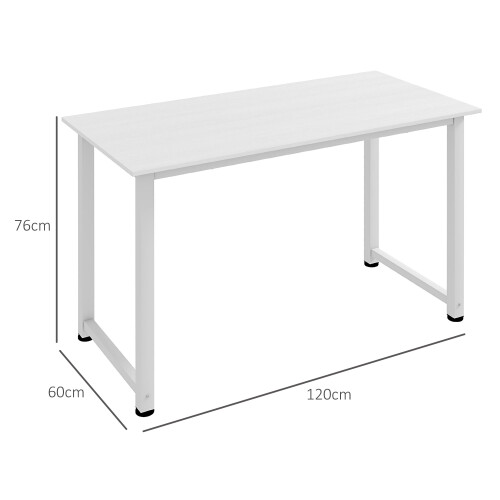 Homcom Mesa de Escritorio Multicolor 120 x 60 x 76 cm 2