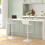 Homcom Taburetes de Bar Blanco 38.5 x 40 x 97.5 cm 3