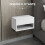 Homcom Mesitas de Noche Blanco 37 x 32 x 21 cm 3