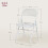Homcom Sillas Plegable Blanco 45 x 46 x 78 cm 3