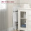 Homcom Sillas Plegable Blanco 45 x 46 x 78 cm 6