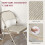 Homcom Sillas Plegable Beige 45 x 46 x 78 cm 4