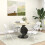 Homcom Sillas Plegable Blanco 45 x 46 x 78 cm 2