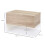 Homcom Set 2 Mesitas Noche Bicolor 46 x 30 x 30 cm 3