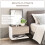 Homcom Set 2 Mesitas Noche Bicolor 46 x 30 x 30 cm 4