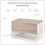 Homcom Set 2 Mesitas Noche Bicolor 46 x 30 x 30 cm 5