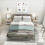 Homcom Set 2 Mesitas Noche Bicolor 46 x 30 x 30 cm 6