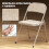 Homcom Sillas Plegable Beige 45 x 46 x 78 cm 4