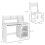 ZONEKIZ Escritorio Infantil Blanco 90 x 45 x 90 cm 2