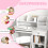 ZONEKIZ Escritorio Infantil Blanco 90 x 45 x 90 cm 4
