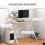 Homcom Mesa de Escritorio Bicolor 81.5 x 70 x 84 cm 4