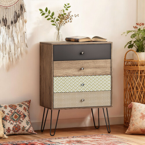 Homcom Cómoda Marrón 60 x 39 x 86 cm 1