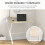 Homcom Mesa de Escritorio Bicolor 81.5 x 70 x 84 cm 5