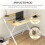 Homcom Mesa de Escritorio Bicolor 81.5 x 70 x 84 cm 10