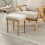 Homcom Reposapié Beige 42 x 32 x 46.5 cm 2
