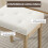 Homcom Reposapié Beige 42 x 32 x 46.5 cm 4