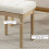 Homcom Reposapié Beige 42 x 32 x 46.5 cm 5