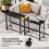 Homcom Escritorio Plegable Negro 80 x 40 x 75 cm 5