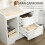 Homcom Mesita de Noche Blanco 40 x 30 x 60 cm 3