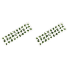 Touffes D’herbe Plastique Verte DIY Décor Paysage Miniature