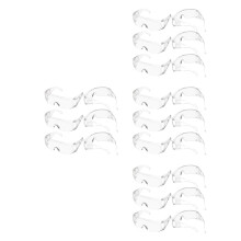24Paires Lunettes Respirantes En Plastique Transparent