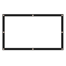 3Pièces Écran Cinéma Projecteur Polyester Durable Pliable Multi Usage