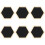 6Pièces Memo Noir Hexagonal Pour Usage 2