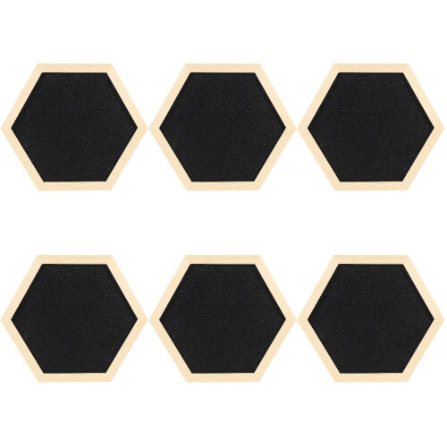 6Pièces Memo Noir Hexagonal Pour Usage 1