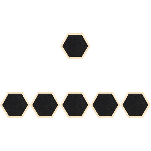 6Pièces Memo Noir Hexagonal Pour Usage 2