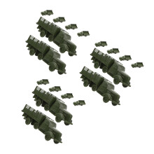 18Pièces Mini Jouets En PP Vert Olive Décor Educatif Enfants