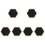6Pièces Memo Noir Hexagonal Pour Usage 5