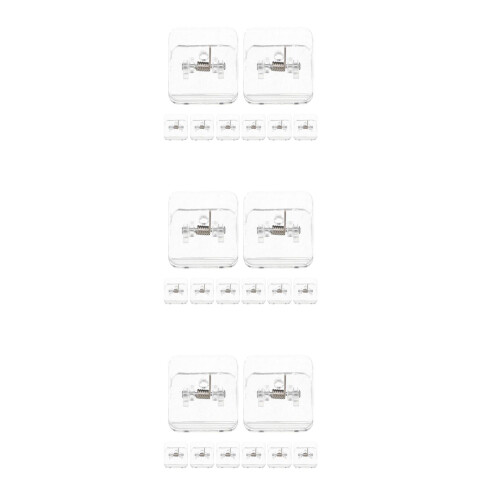 24Pièces Porte- Transparent ABS Antidérapant Pour