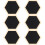 6Pièces Memo Noir Hexagonal Pour Usage 7