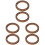 6Pièces Plaques Muffler Marron Anti-Vibration Pratiques Pour 1