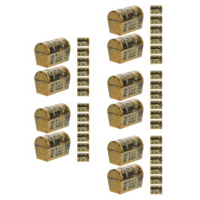 40Pièces Mini Coffres Pirate Vintage Plastique Pour Décoration Et Fête