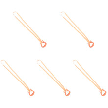 5PiĂšces Clips En Latex Orange Pour Cours De Natation Enfants