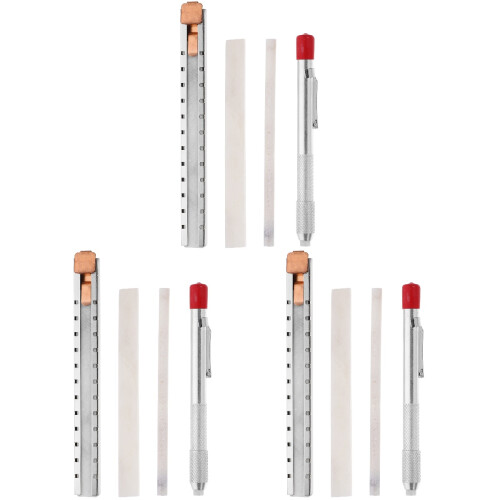 3Ensembles Porte-Crayons En Fer Coloré Pour Usage Stockage