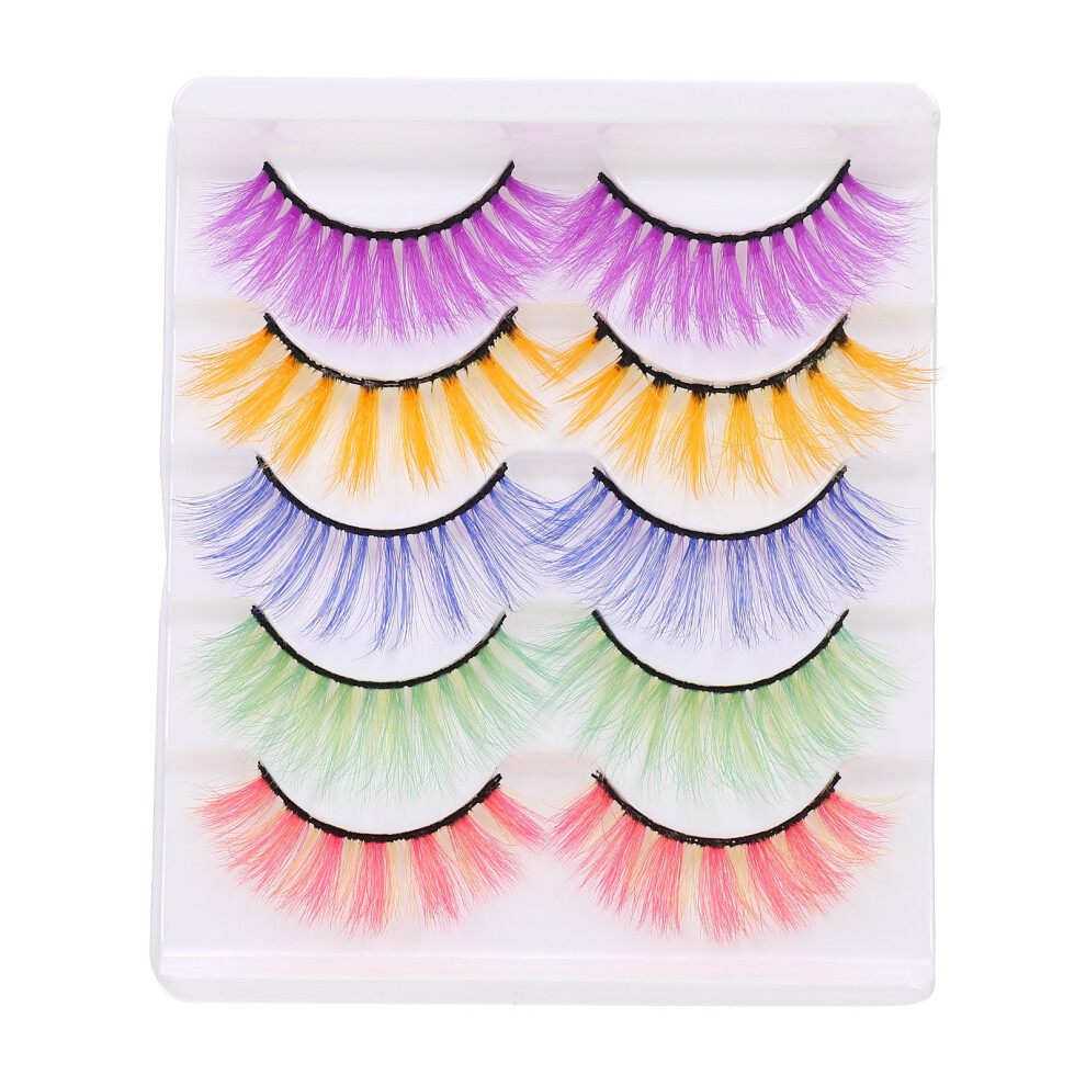 Aboofan 40Pairs Makeup Eyelash Dense Thick Fake Lash Artificial For Women Use
