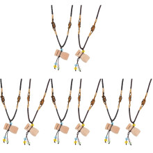 8Pcs Vintage Glass Perfume Bottle Necklaces Empty Decorative Pendants
