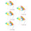 5Sets DIY Blank Flying Kite Set with Paints and Brushes 1