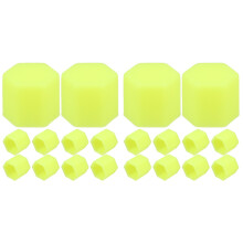 40Pcs Silicone Yellow Tire Nut Covers Luminous Car Wheel Lug Nut Caps